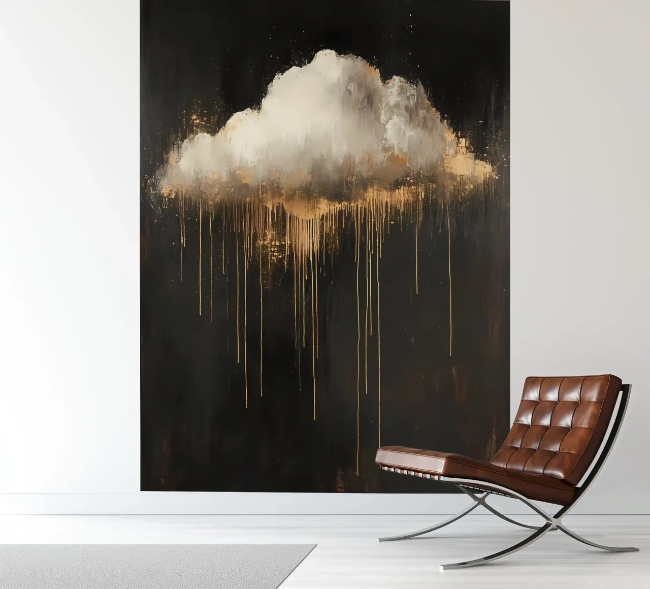 Moody Cloud painting photo wallpaper by IamHomeStudio