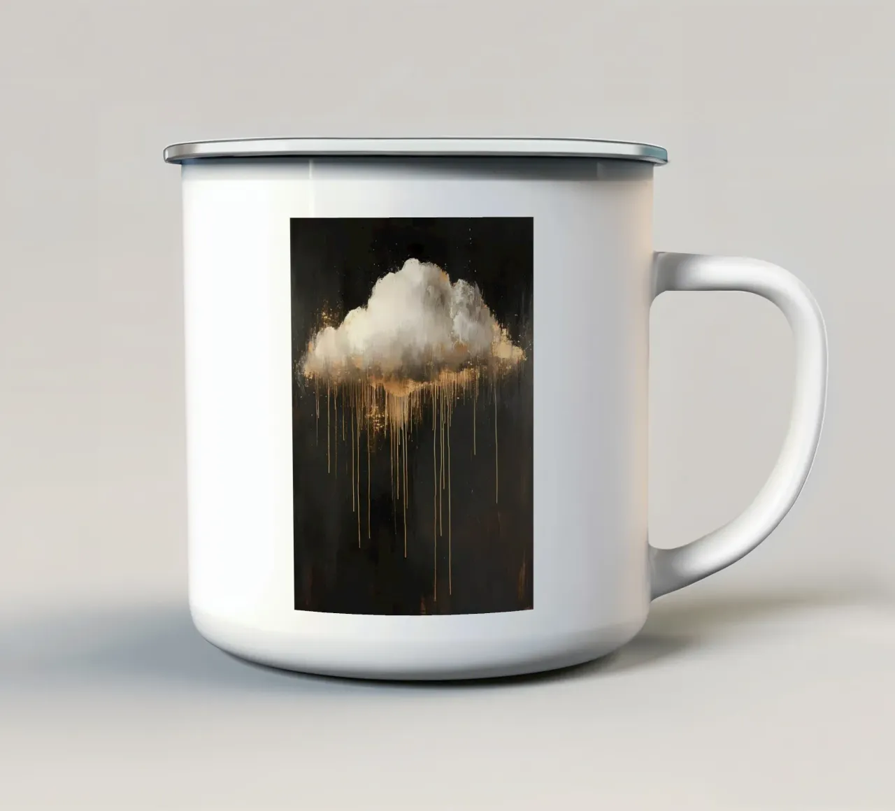 Moody Cloud painting tazza in smalto da IamHomeStudio