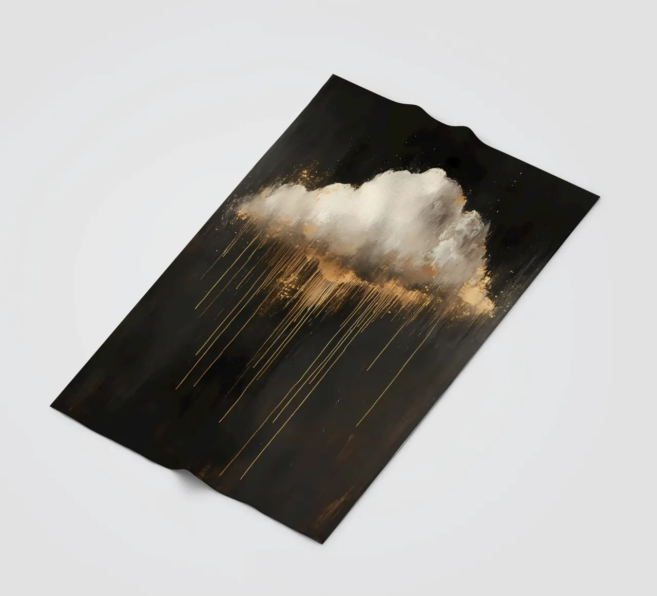 Moody Cloud painting coperta in pile da IamHomeStudio