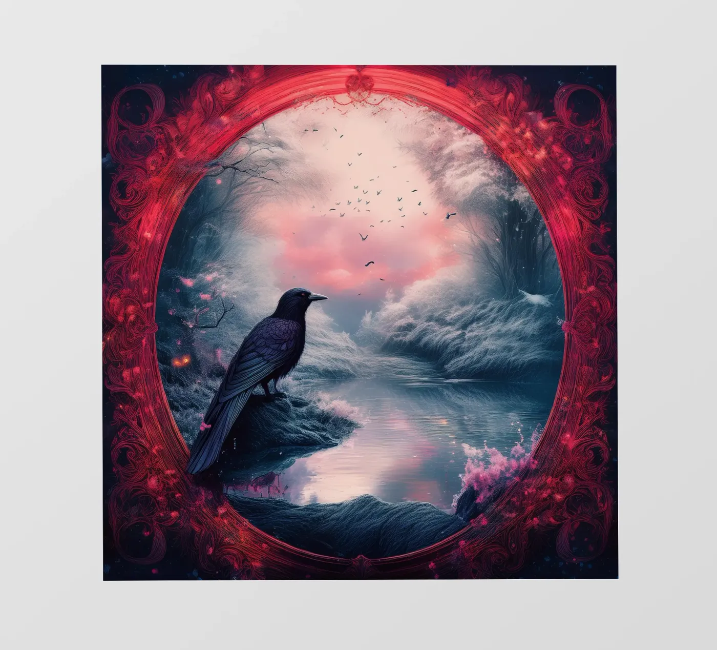 crow fotobehang van kimmindmuse