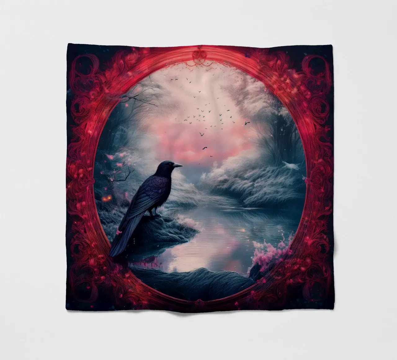 crow Fleecedecke von kimmindmuse