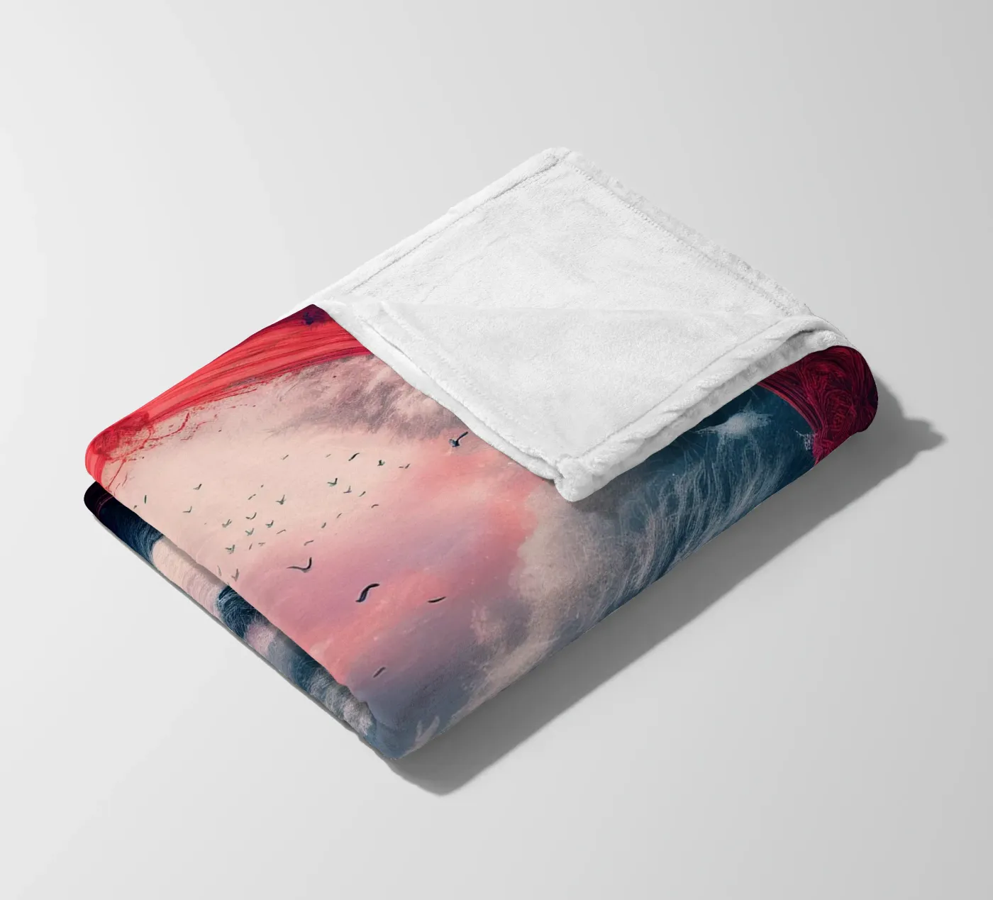 crow fleece blanket by kimmindmuse