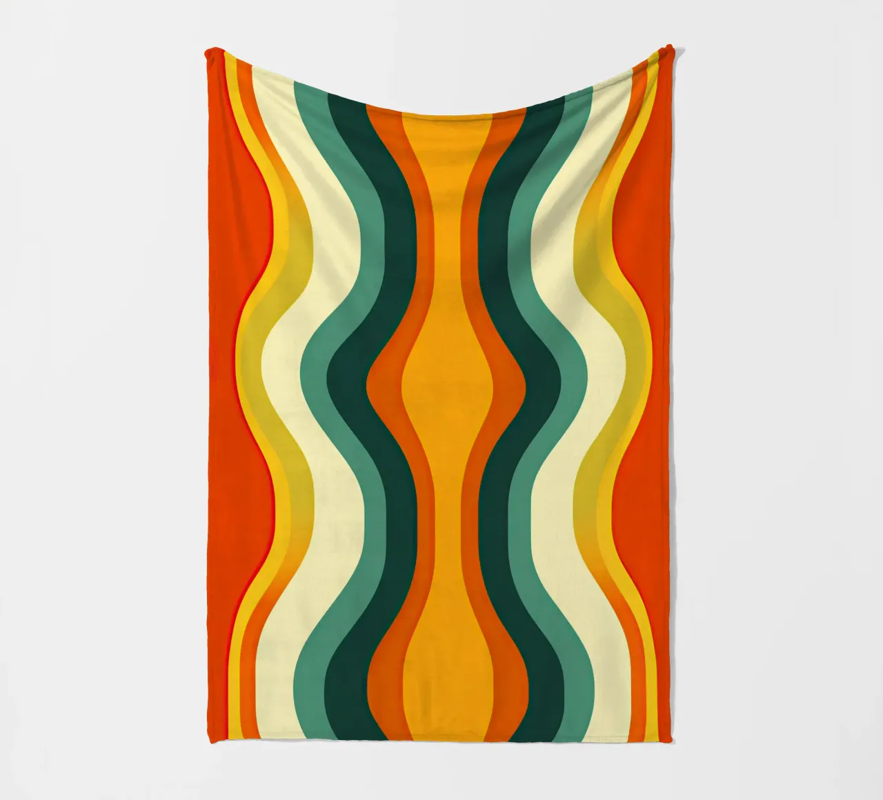 Organic Midcentury Retro Vintage Pattern coperta in pile da Autofocus