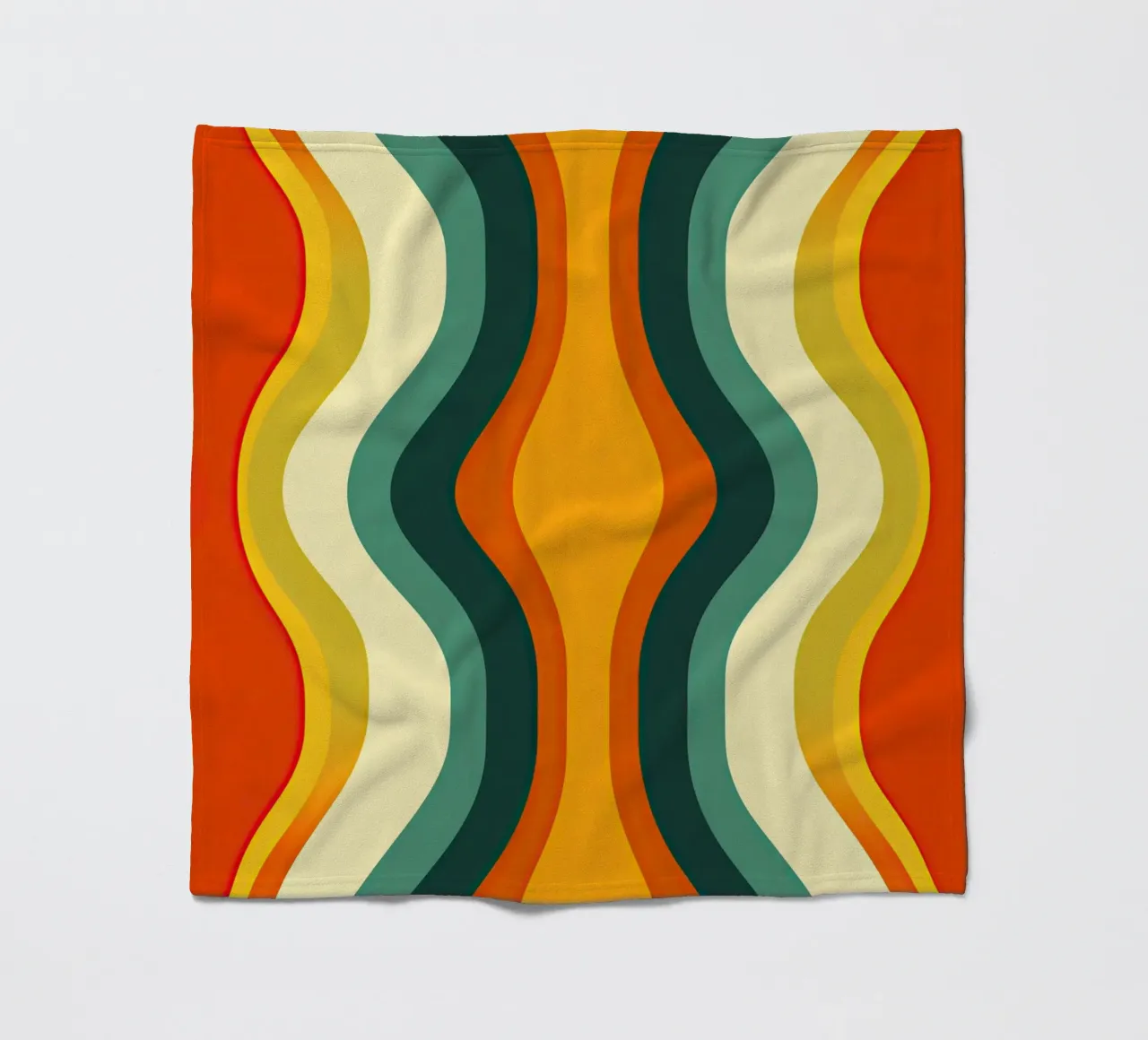 Organic Midcentury Retro Vintage Pattern coperta in pile da Autofocus