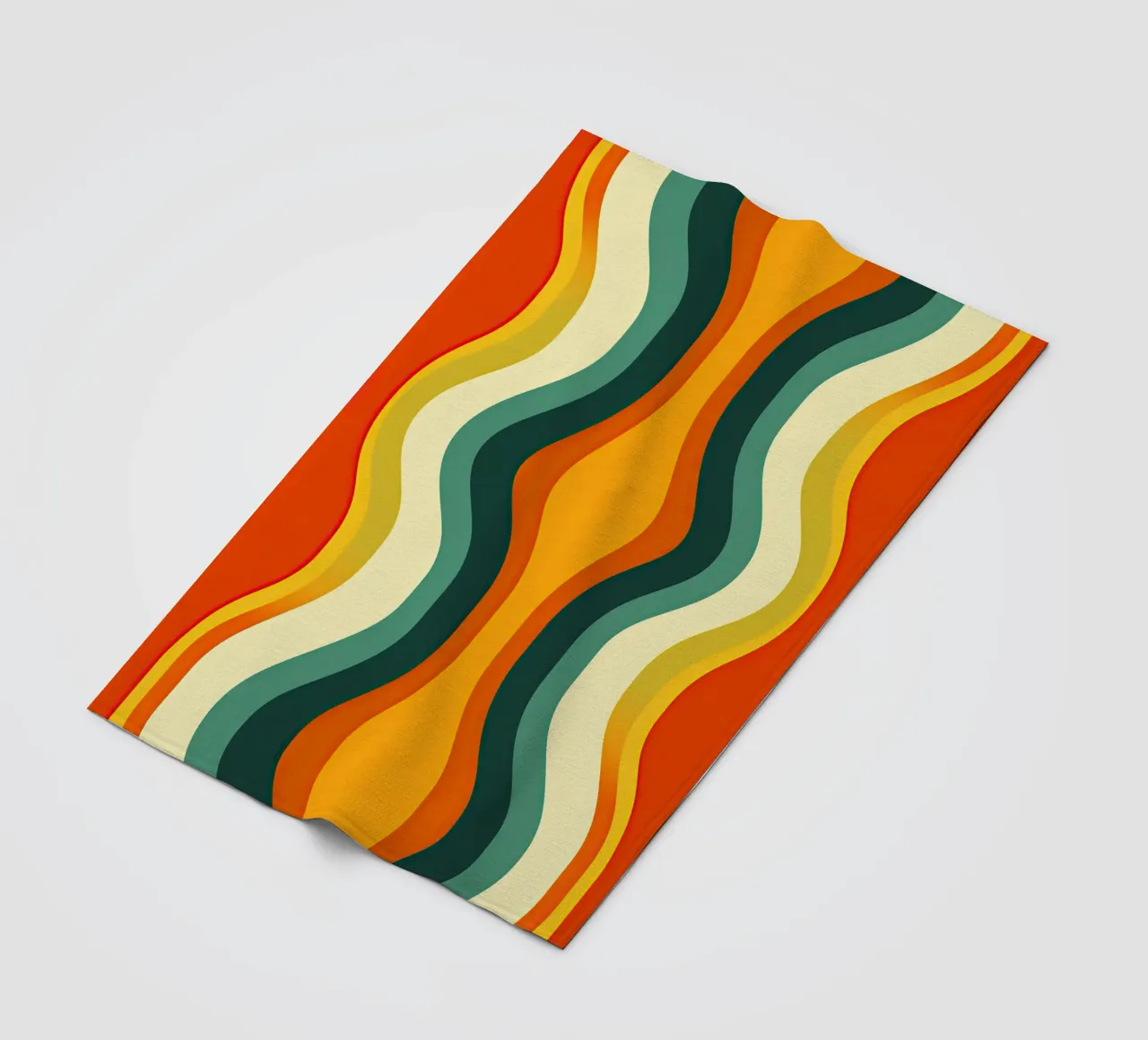 Organic Midcentury Retro Vintage Pattern coperta in pile da Autofocus