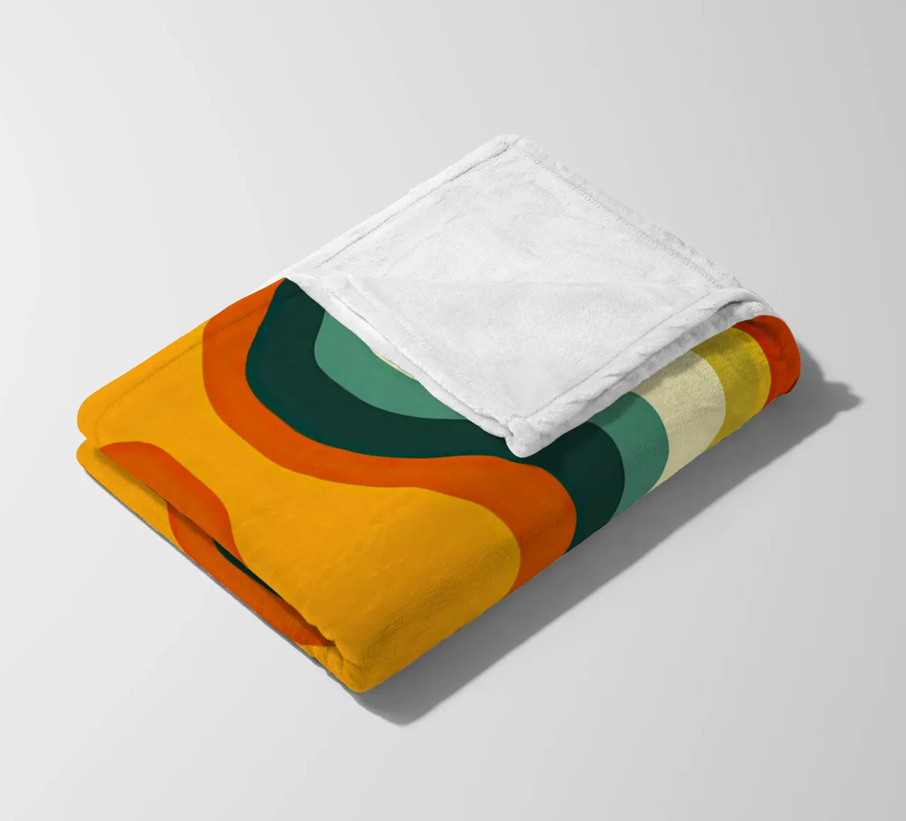 Organic Midcentury Retro Vintage Pattern coperta in pile da Autofocus
