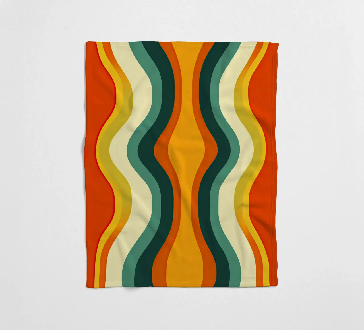 Organic Midcentury Retro Vintage Pattern coperta in pile da Autofocus