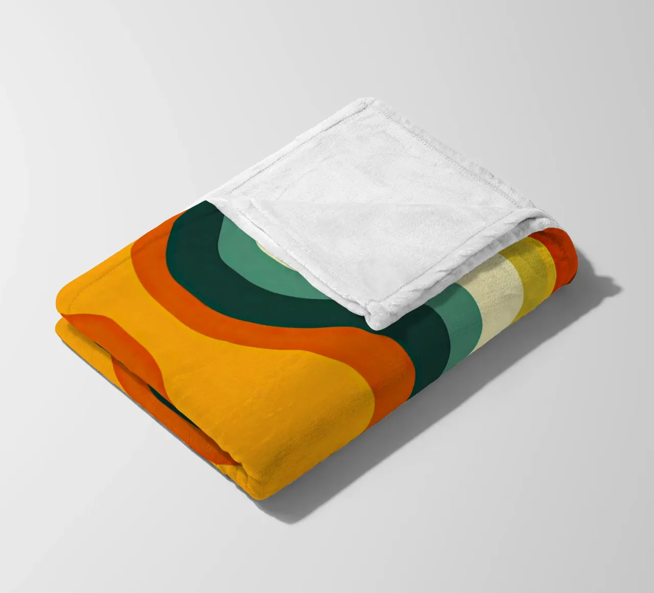 Organic Midcentury Retro Vintage Pattern coperta in pile da Autofocus