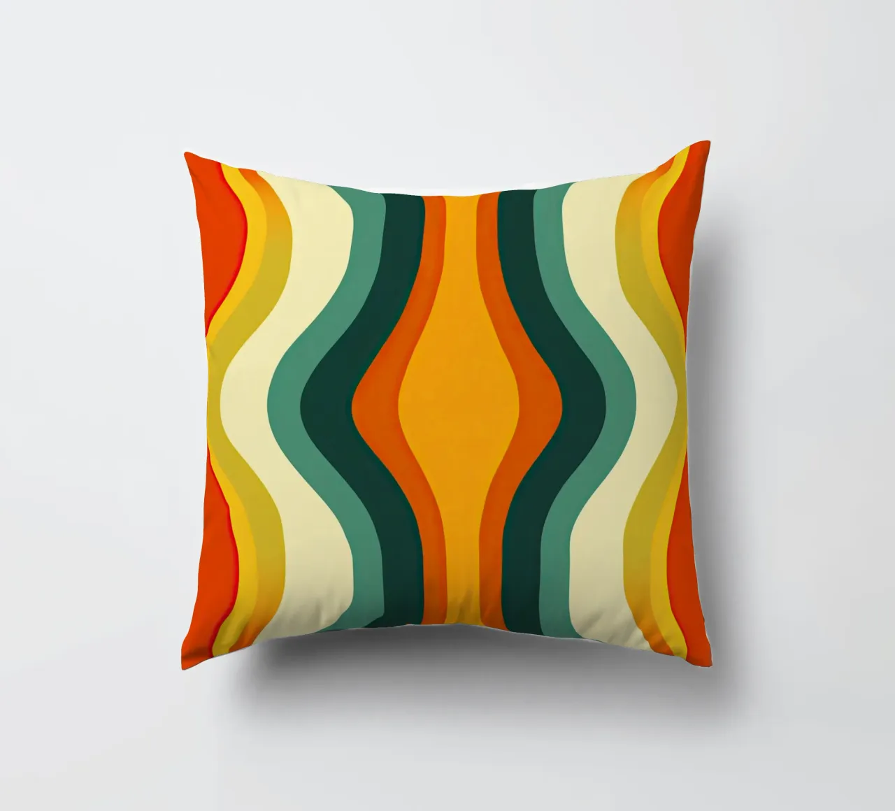 Organic Midcentury Retro Vintage Pattern cuscino da Autofocus