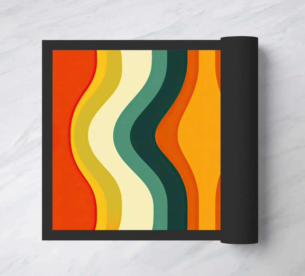 Organic Midcentury Retro Vintage Pattern zerbino da Autofocus
