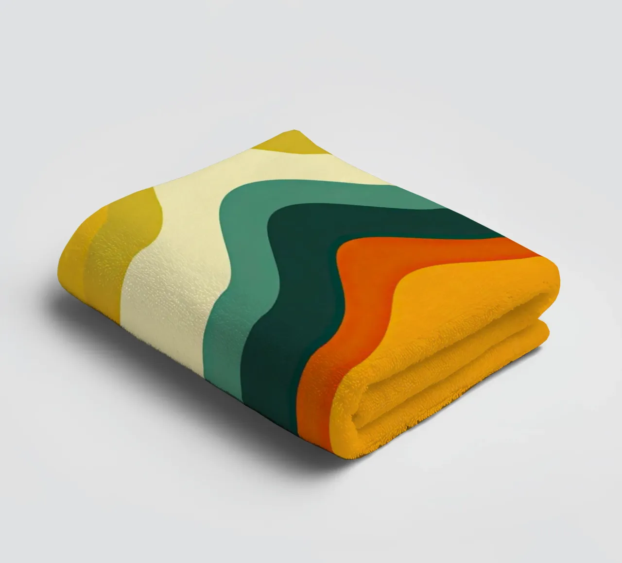 Organic Midcentury Retro Vintage Pattern asciugamano da bagno da Autofocus