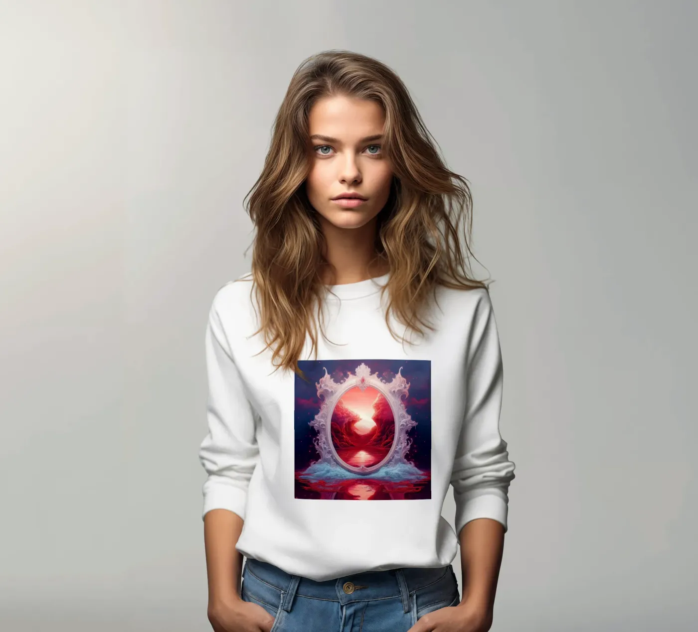 mit dem Rahmen Sweatshirt von kimmindmuse