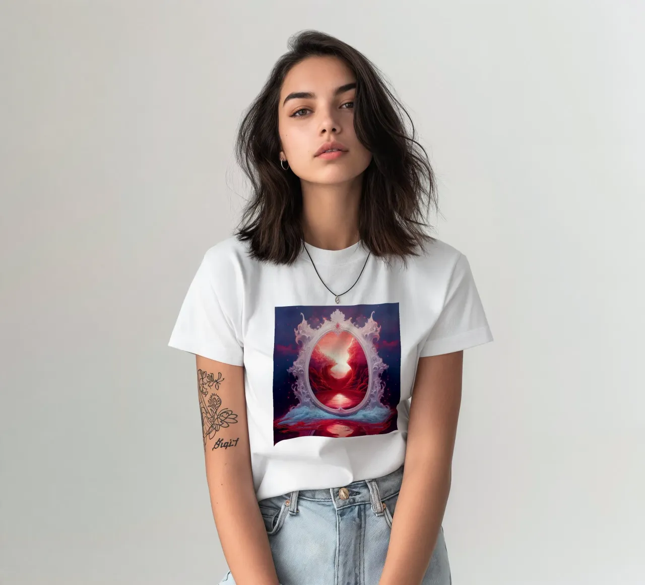 withe frame t-shirt by kimmindmuse