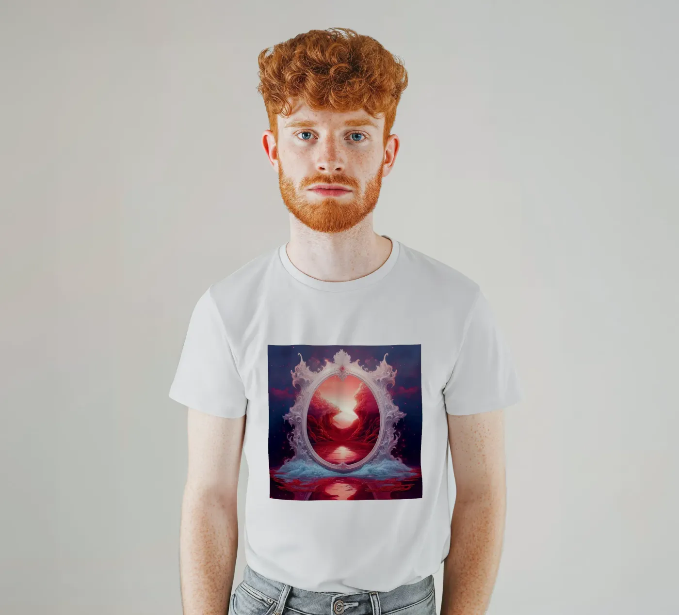 withe frame T-Shirt von kimmindmuse