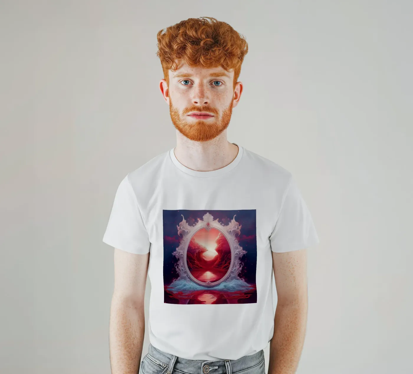 withe frame T-Shirt von kimmindmuse