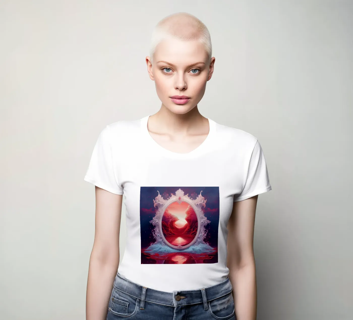 withe frame t-shirt da donna da kimmindmuse