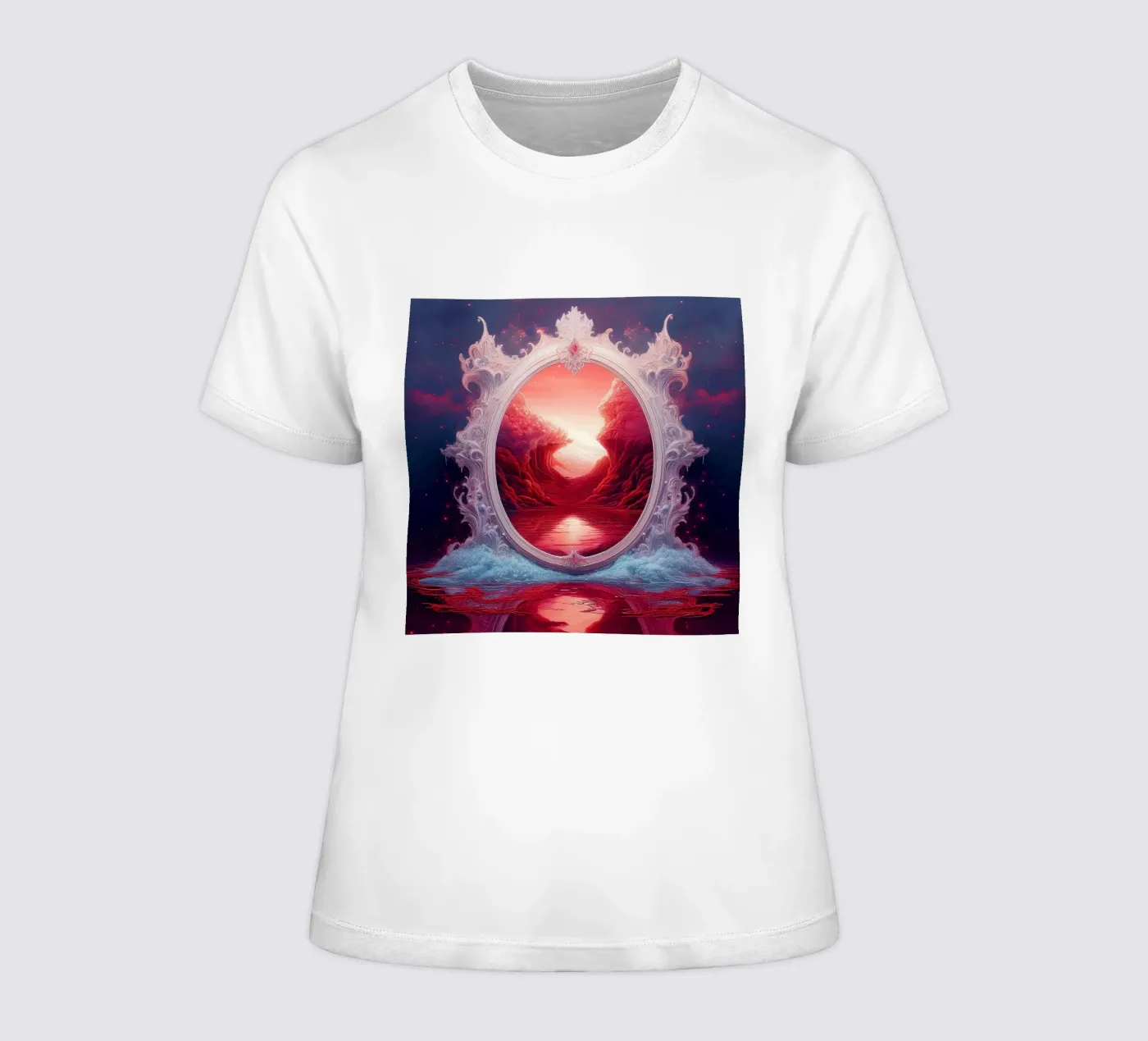 withe frame women's fitted t-shirt by kimmindmuse