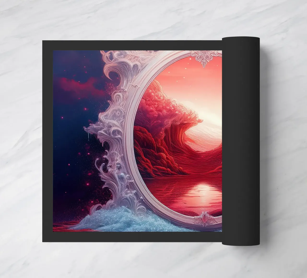 withe frame doormat by kimmindmuse