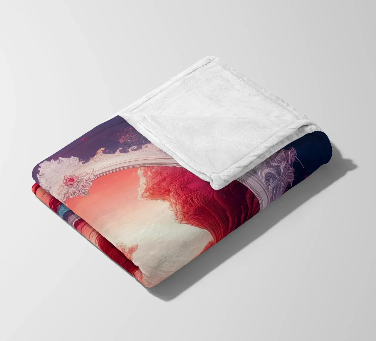 withe frame fleece blanket by kimmindmuse