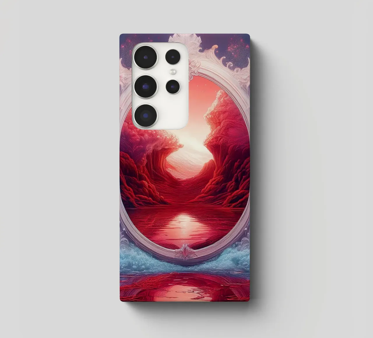 withe frame samsung phone case by kimmindmuse