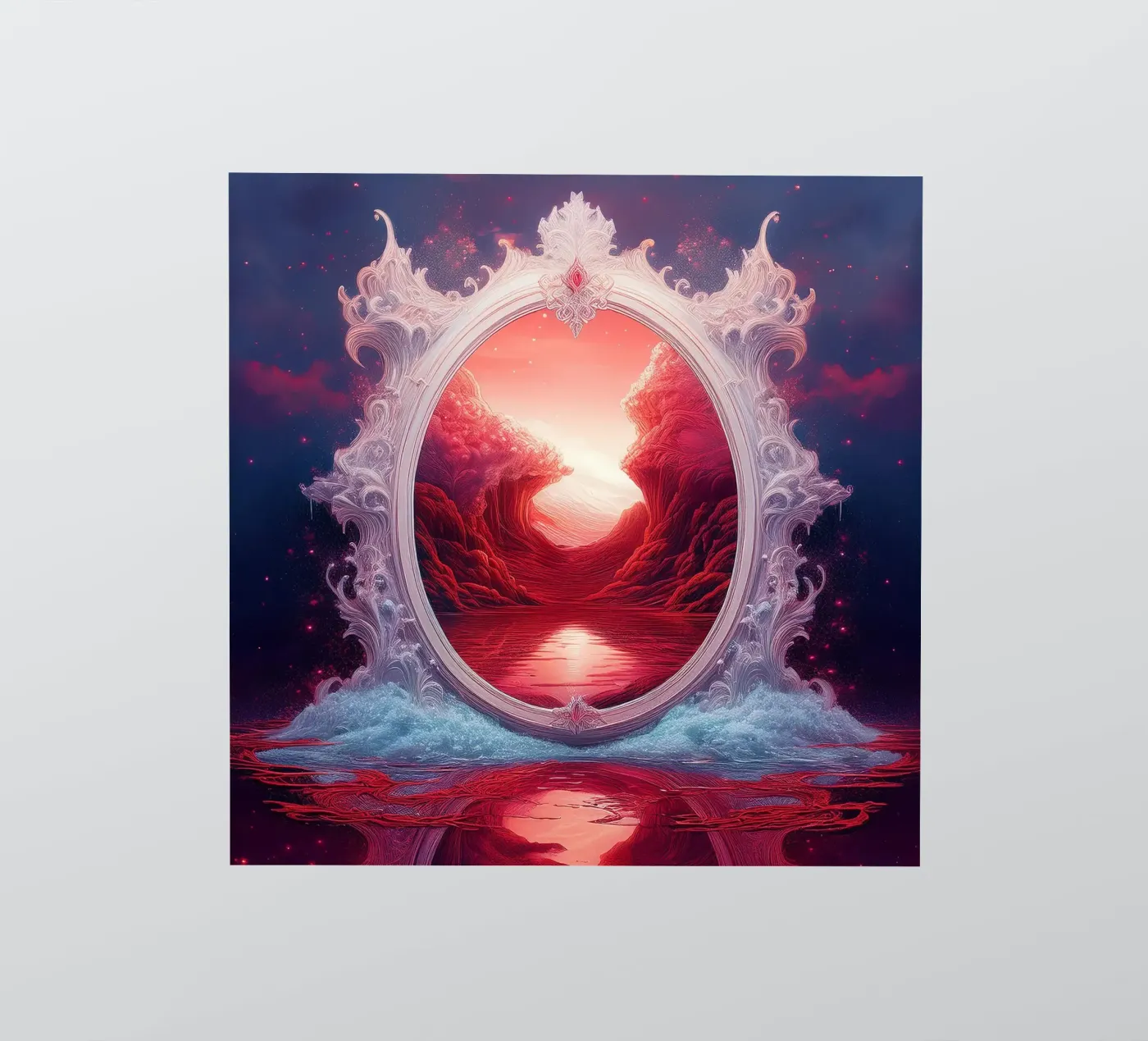 withe frame sticker van kimmindmuse