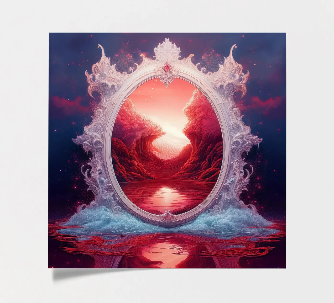 withe frame Stickerbogen von kimmindmuse