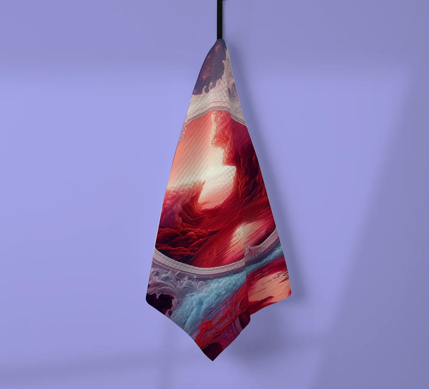 withe frame tea towel by kimmindmuse