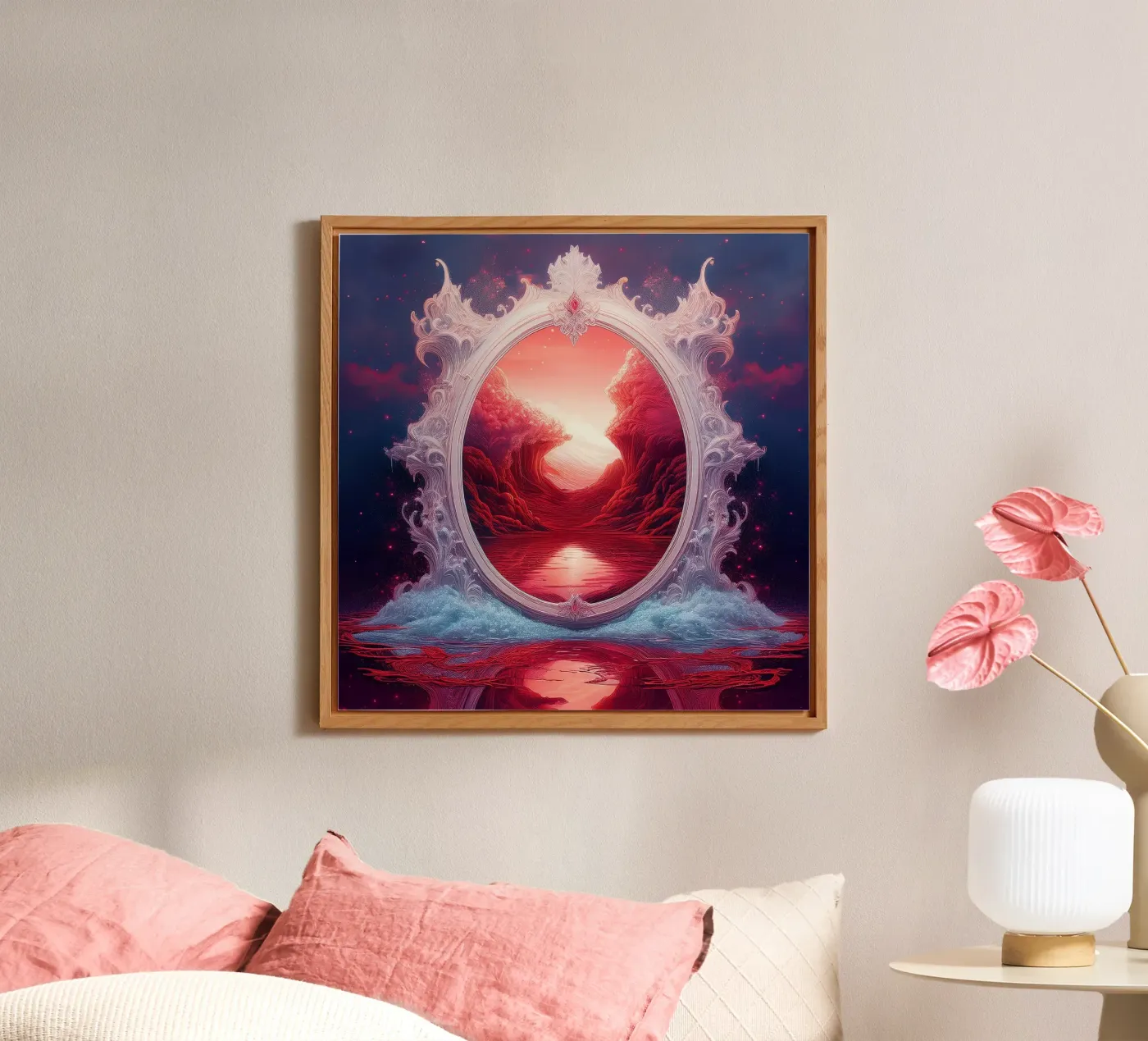 withe frame Alu-Dibond von kimmindmuse