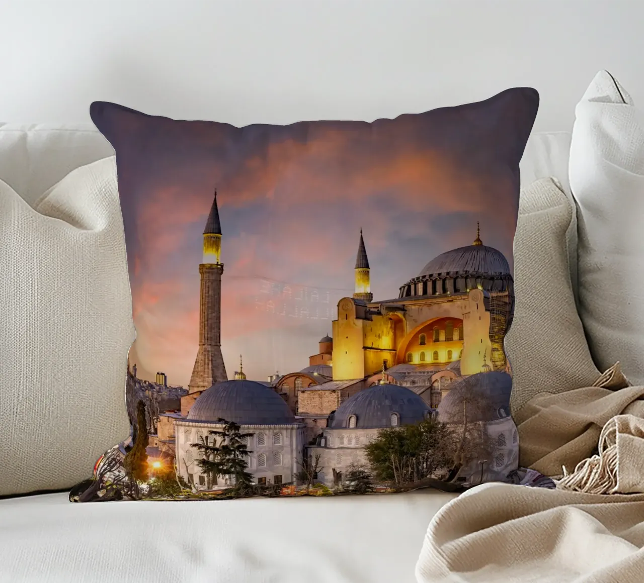 Hagia Sophia decorative cushion by Reisefotografie - Bilder aus aller Welt