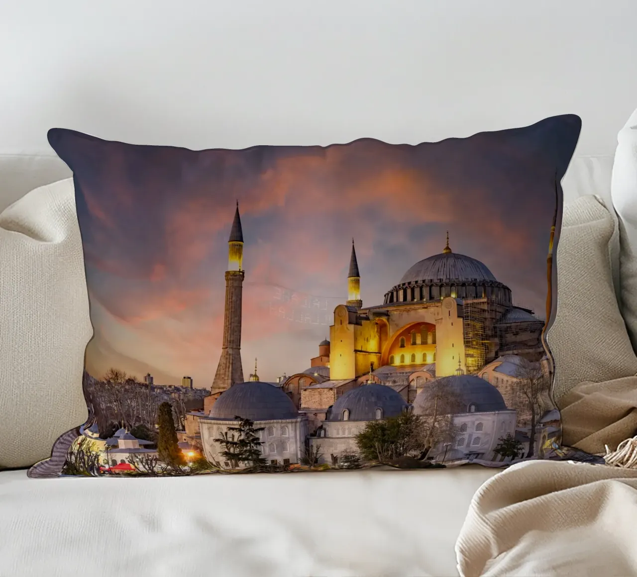 Hagia Sophia decorative cushion by Reisefotografie - Bilder aus aller Welt