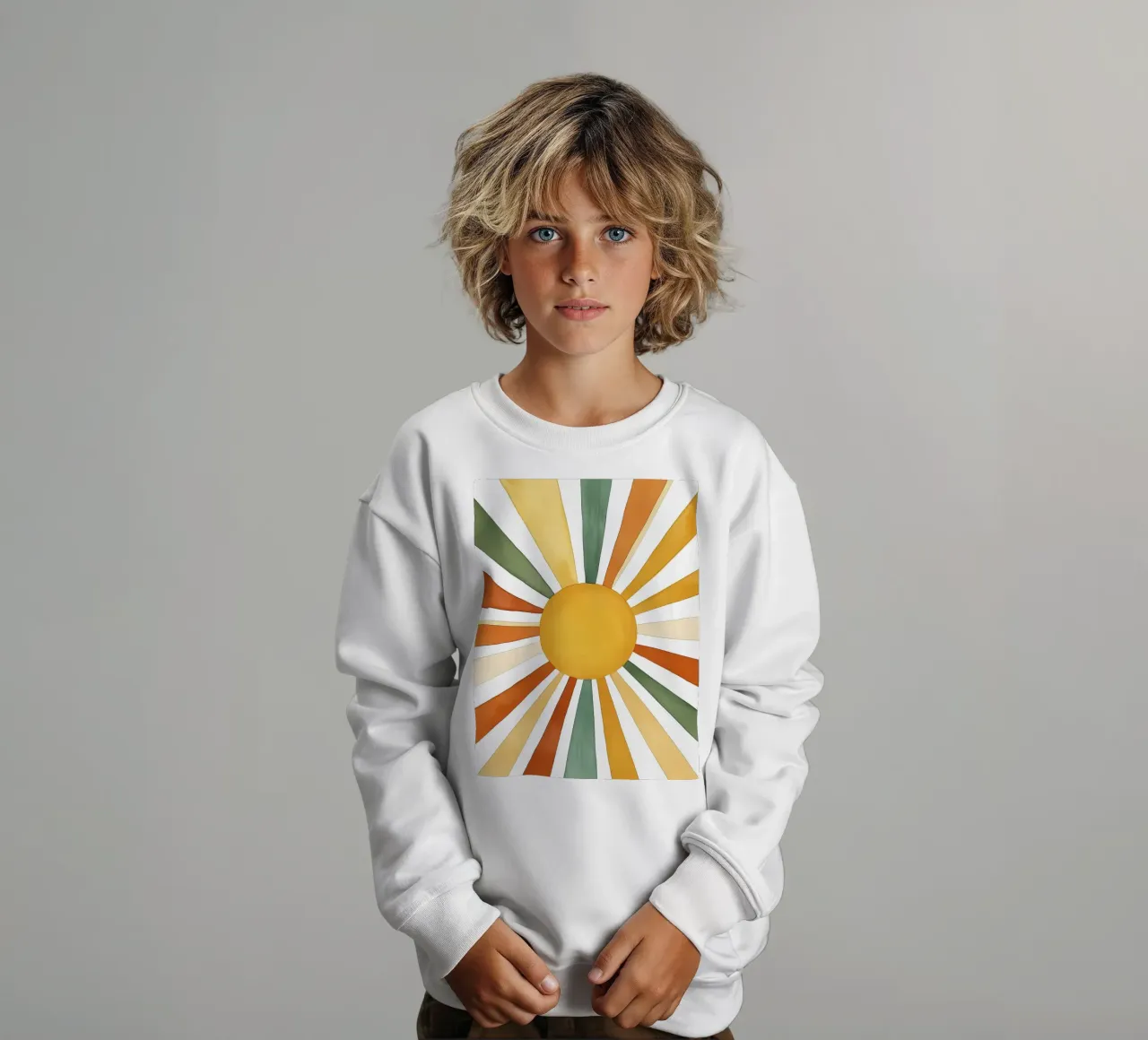 raggi solari felpa bambino da IamHomeStudio