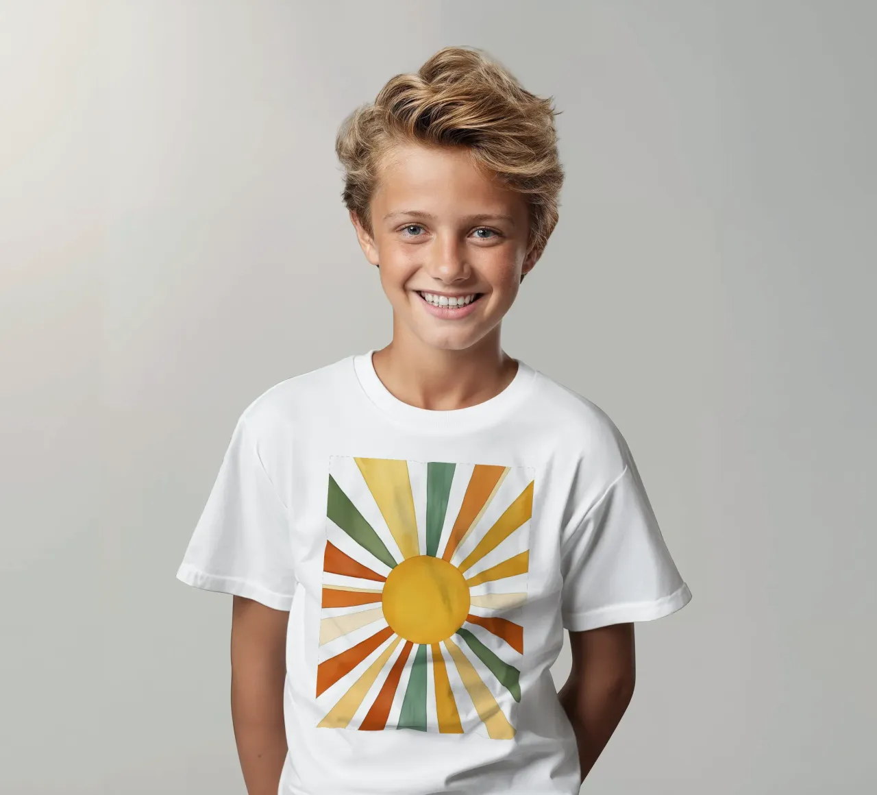 raggi solari t-shirt bambini da IamHomeStudio