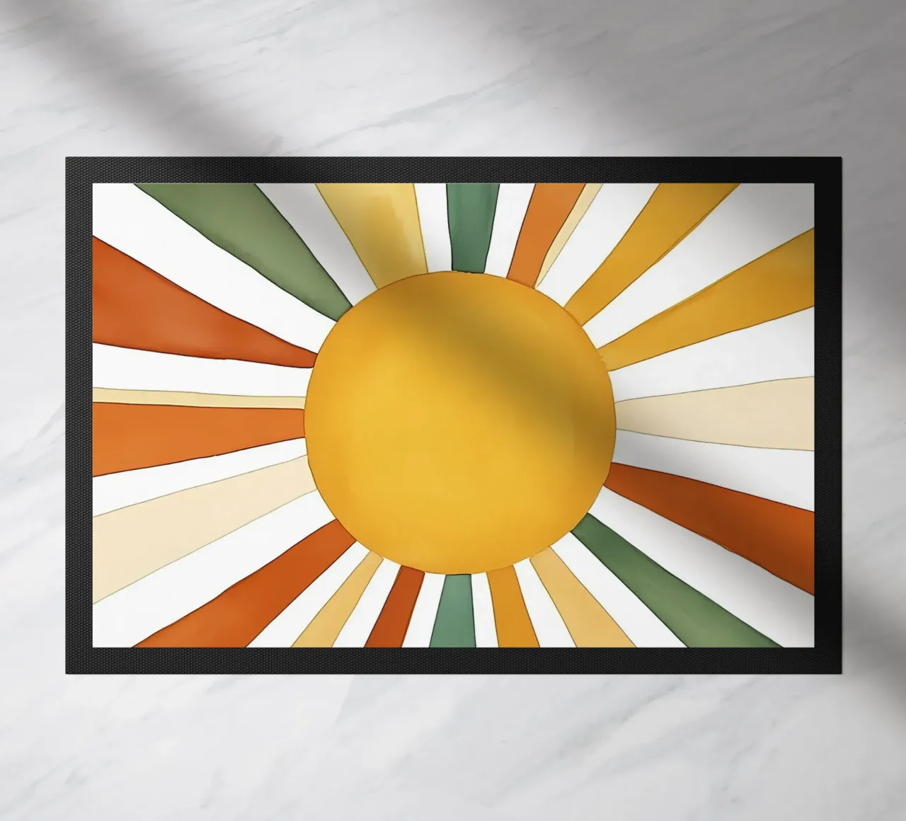 sun rays doormat by IamHomeStudio
