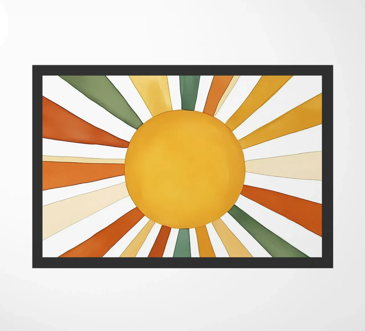 sun rays doormat by IamHomeStudio