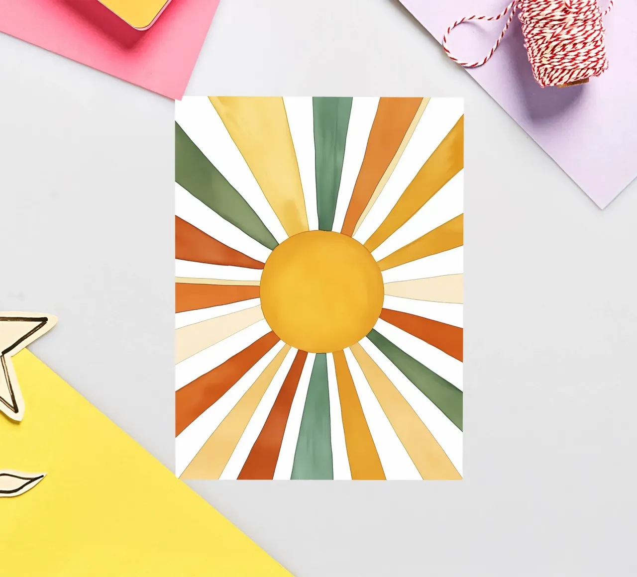 sun rays sticker by IamHomeStudio