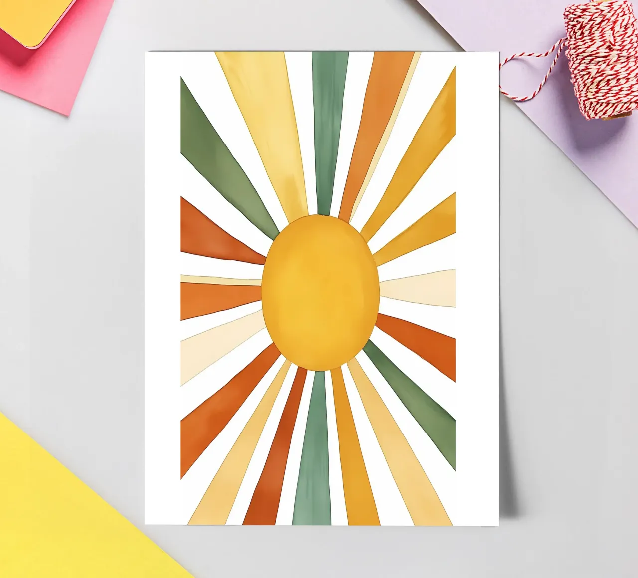 sun rays sticker sheet by IamHomeStudio