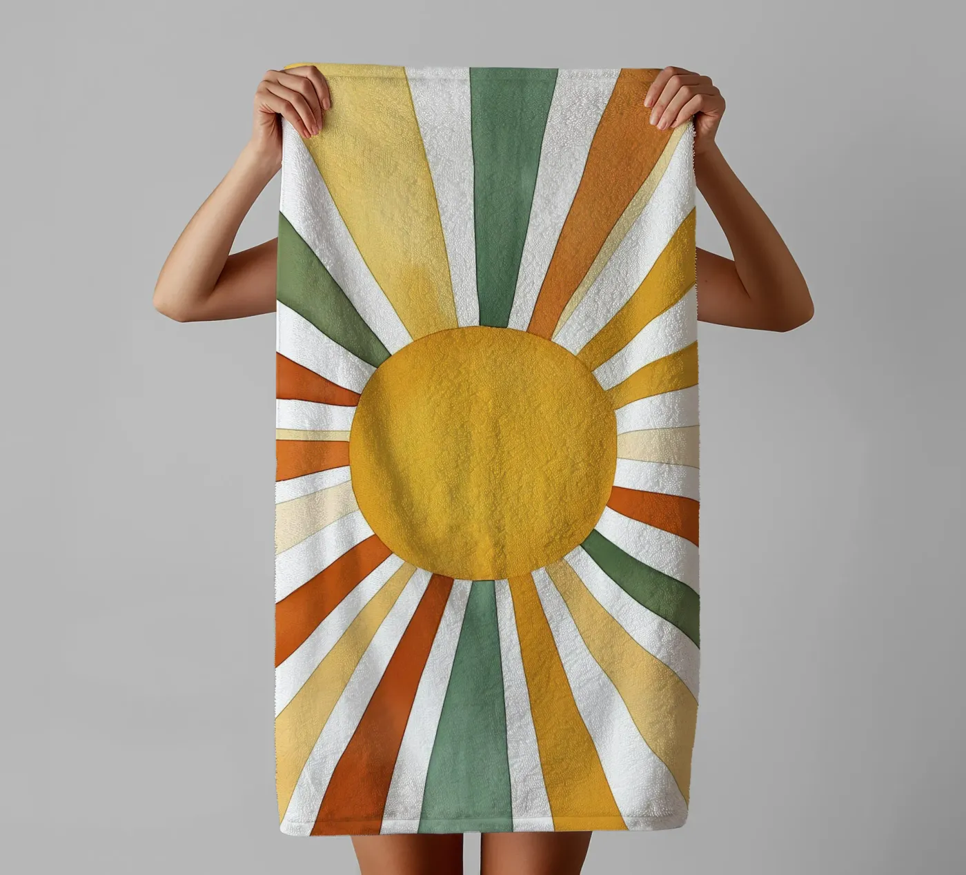 zonnestralen badhanddoek van IamHomeStudio