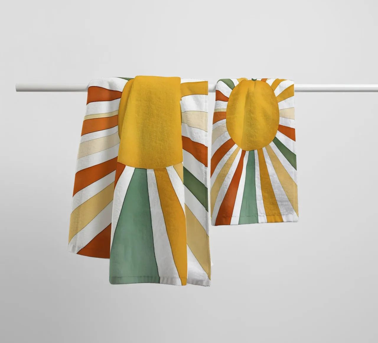 sun rays towel by IamHomeStudio