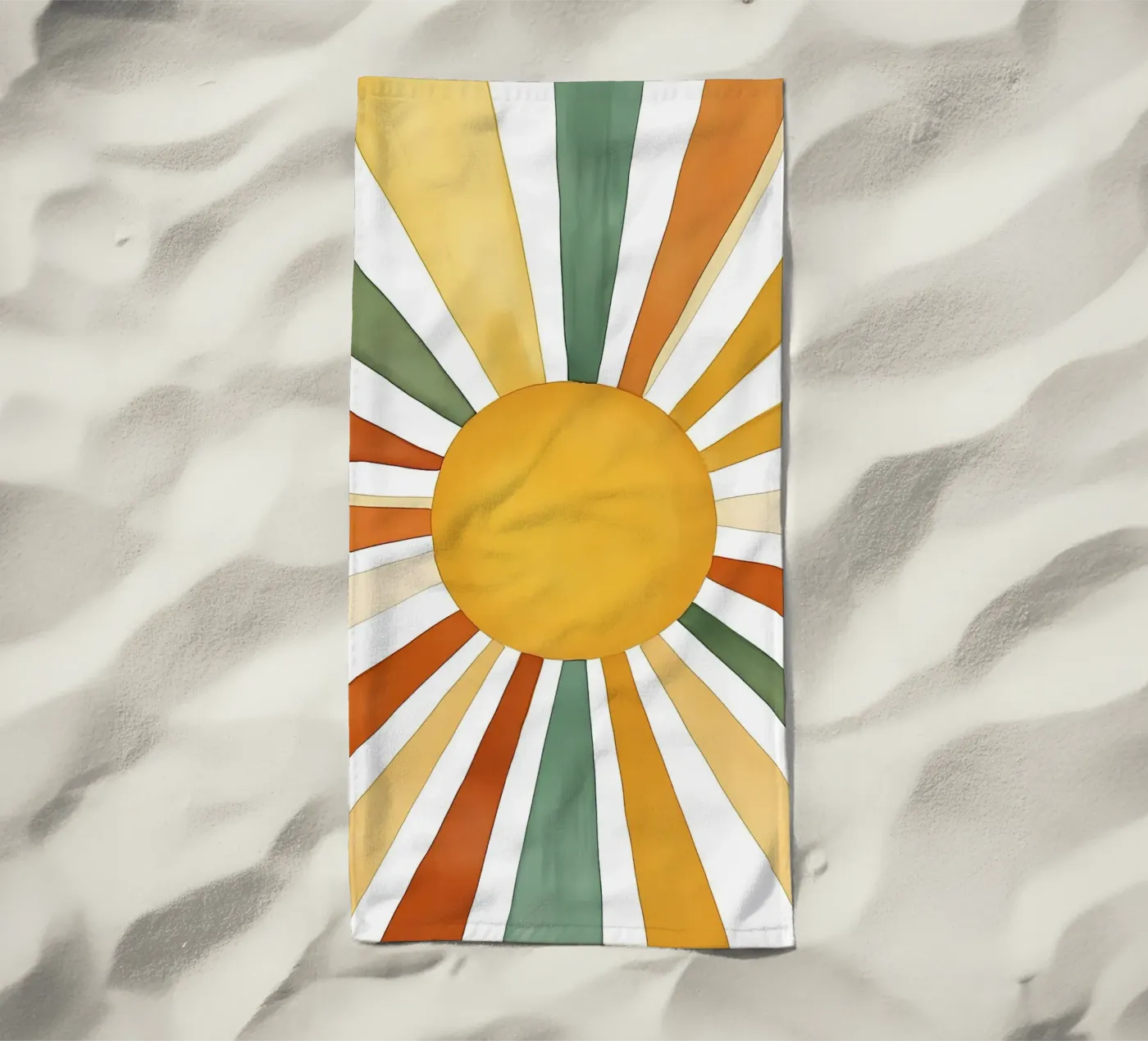 Sonnenstrahlen Strandtuch von IamHomeStudio