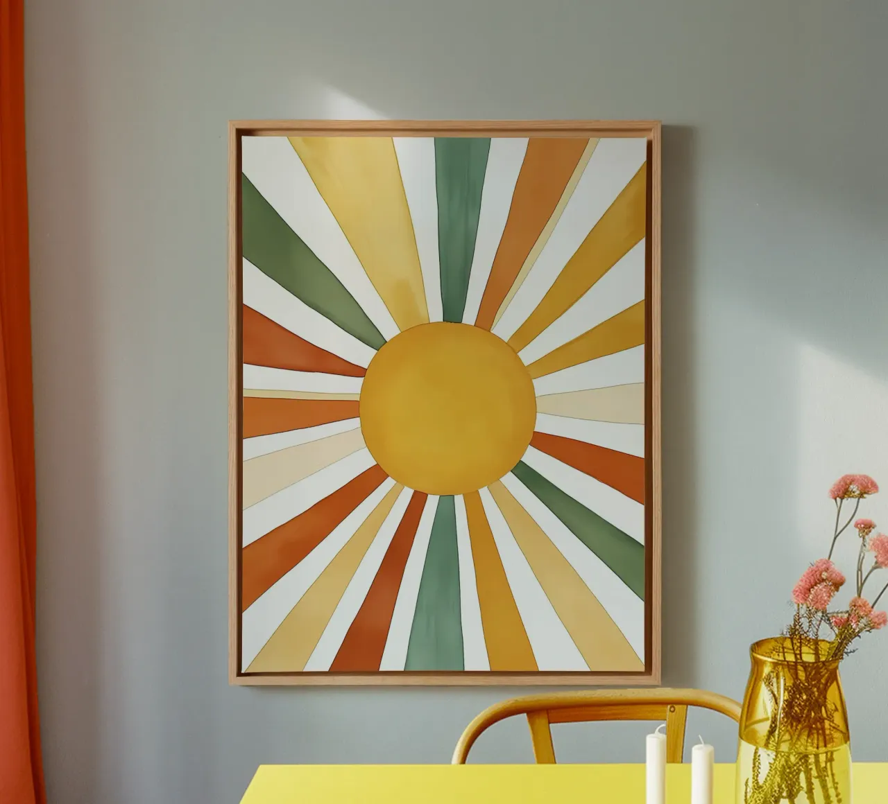 sun rays canvas by IamHomeStudio