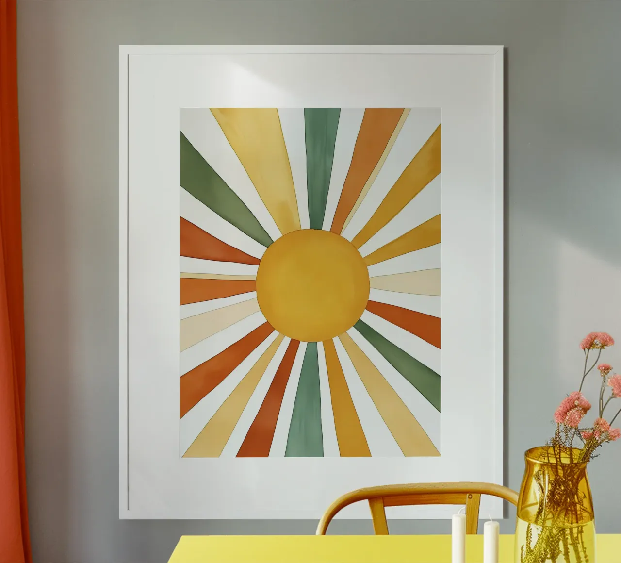 sun rays poster by IamHomeStudio