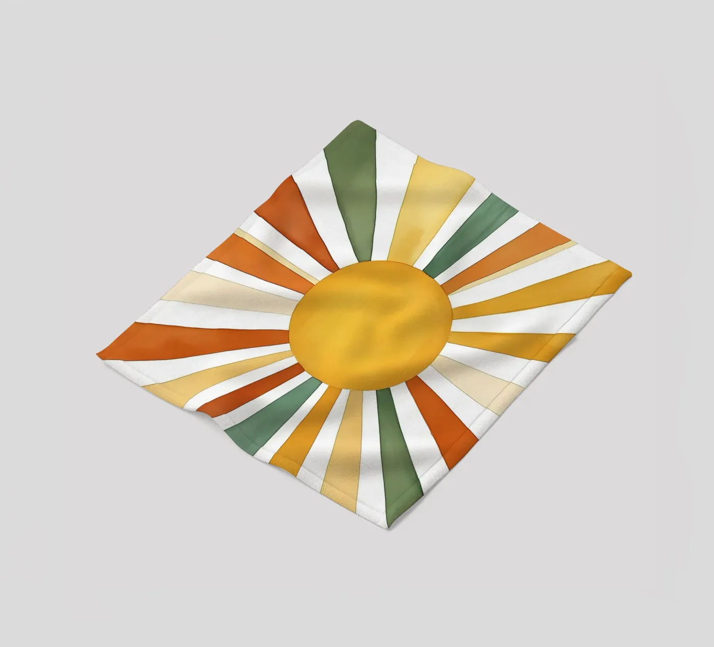 sun rays plaid polaire de IamHomeStudio