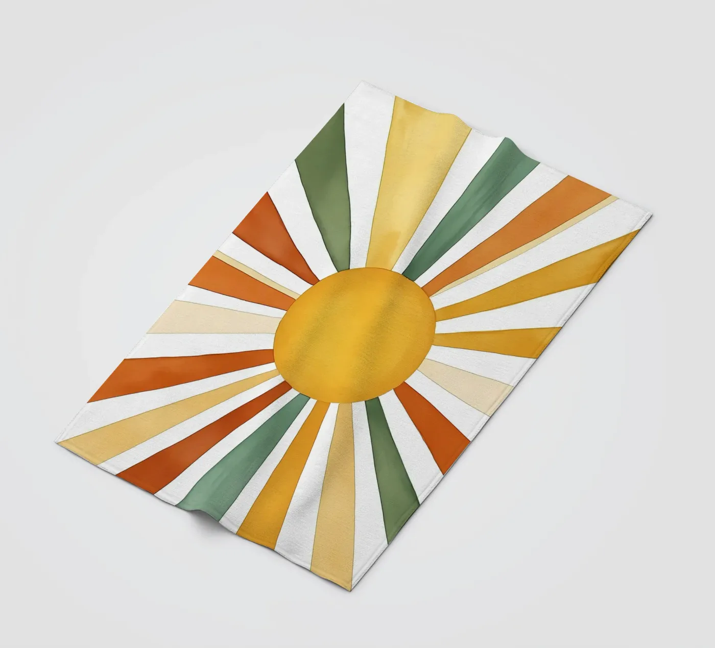 sun rays plaid polaire de IamHomeStudio