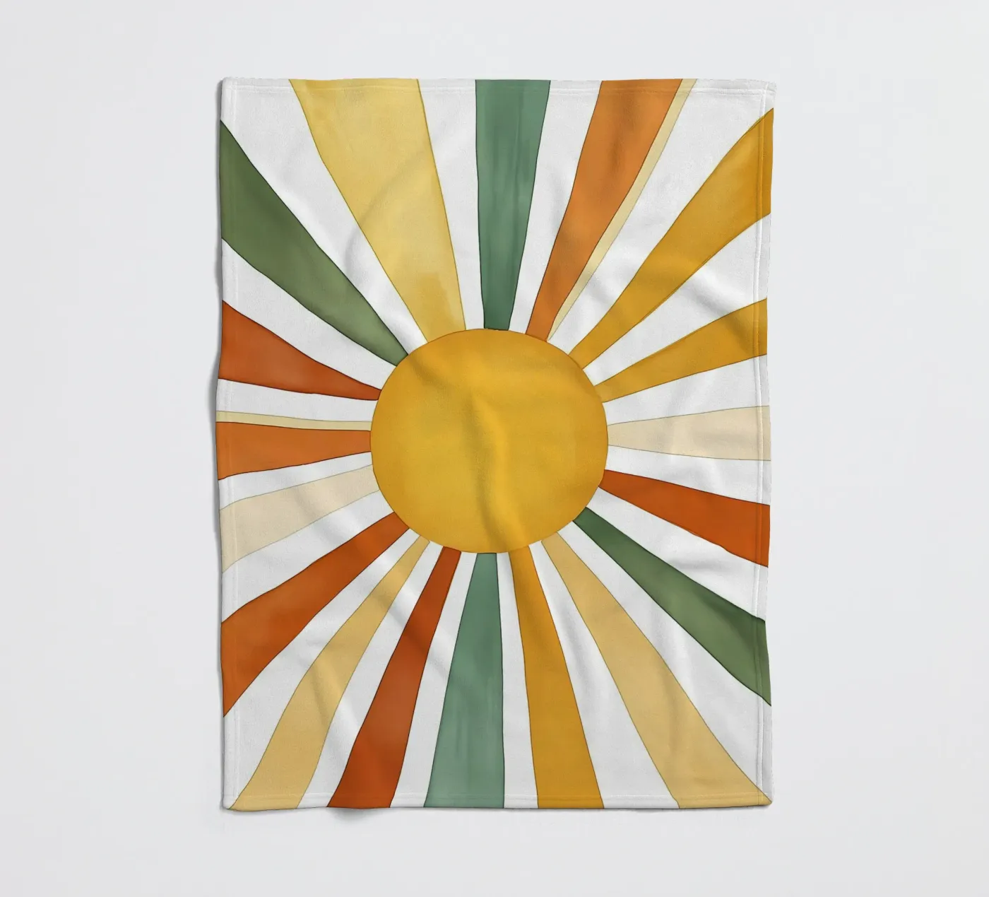 sun rays plaid polaire de IamHomeStudio