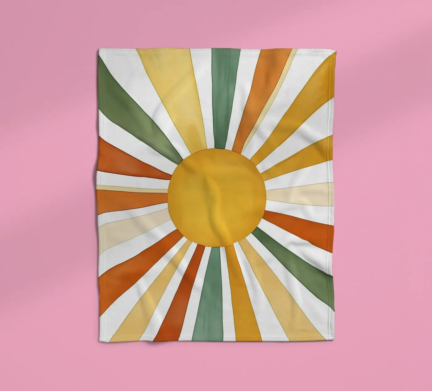 sun rays plaid polaire de IamHomeStudio