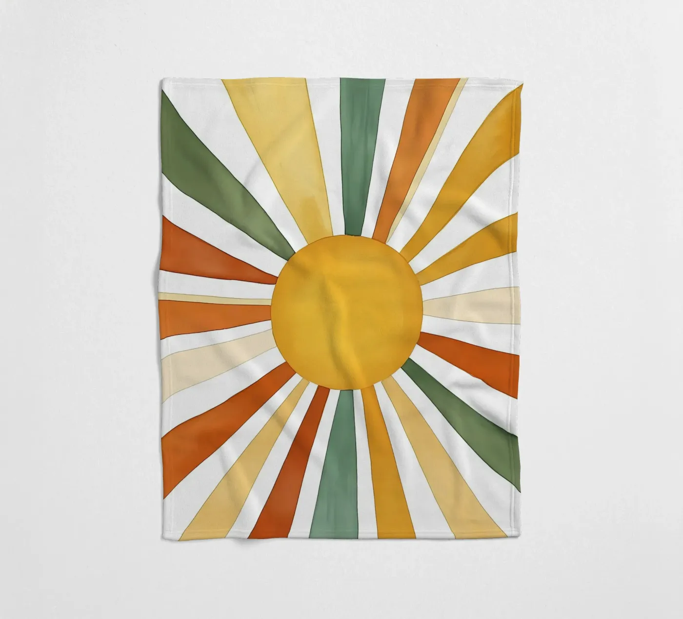 sun rays plaid polaire de IamHomeStudio