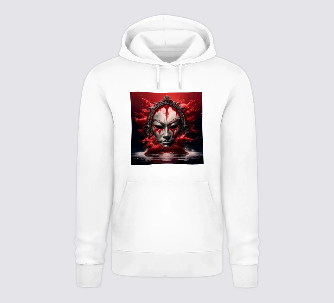 maschera giapponese felpa con cappuccio da kimmindmuse