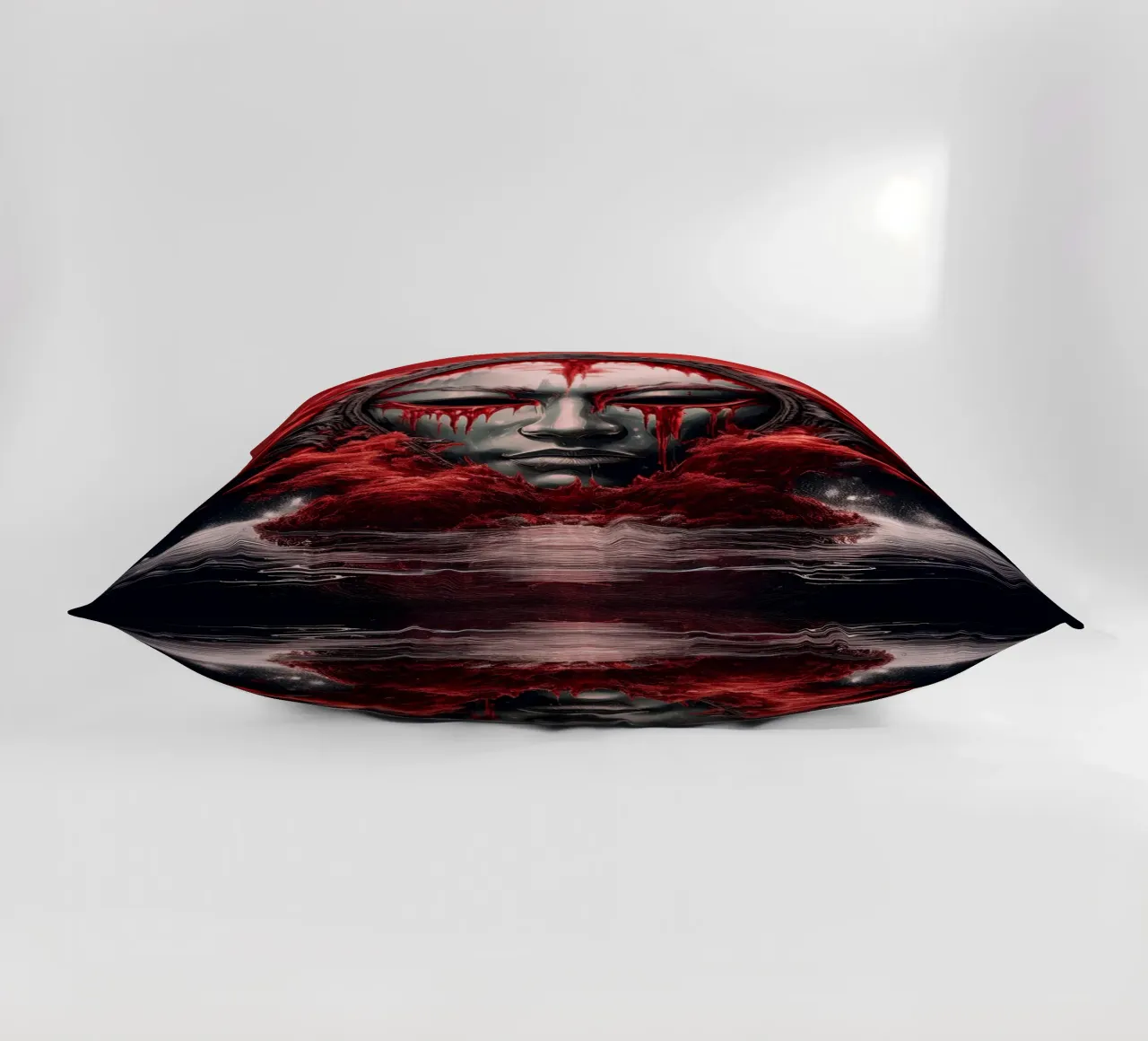 maschera giapponese cuscino da kimmindmuse