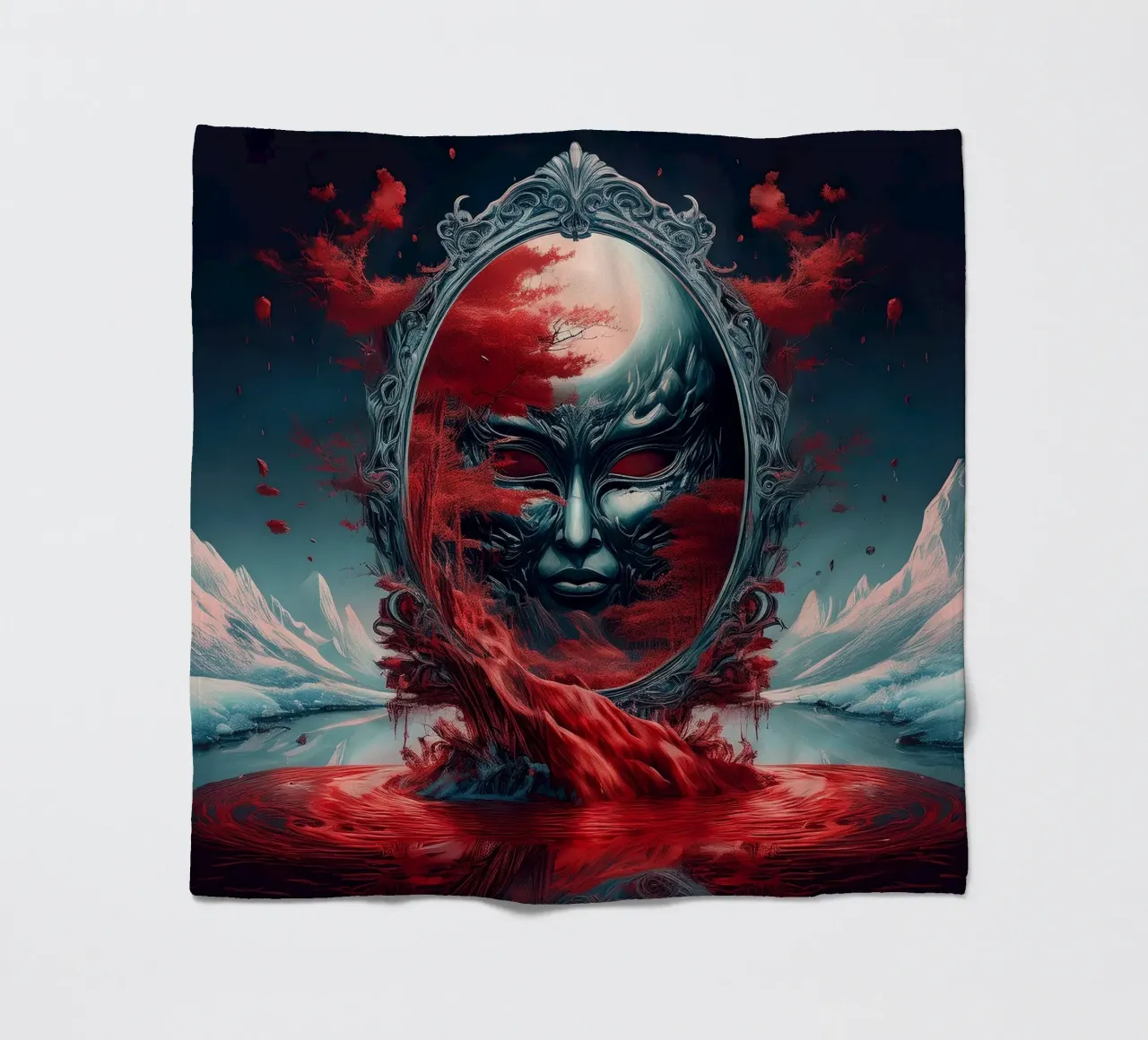mask2 fleece blanket by kimmindmuse
