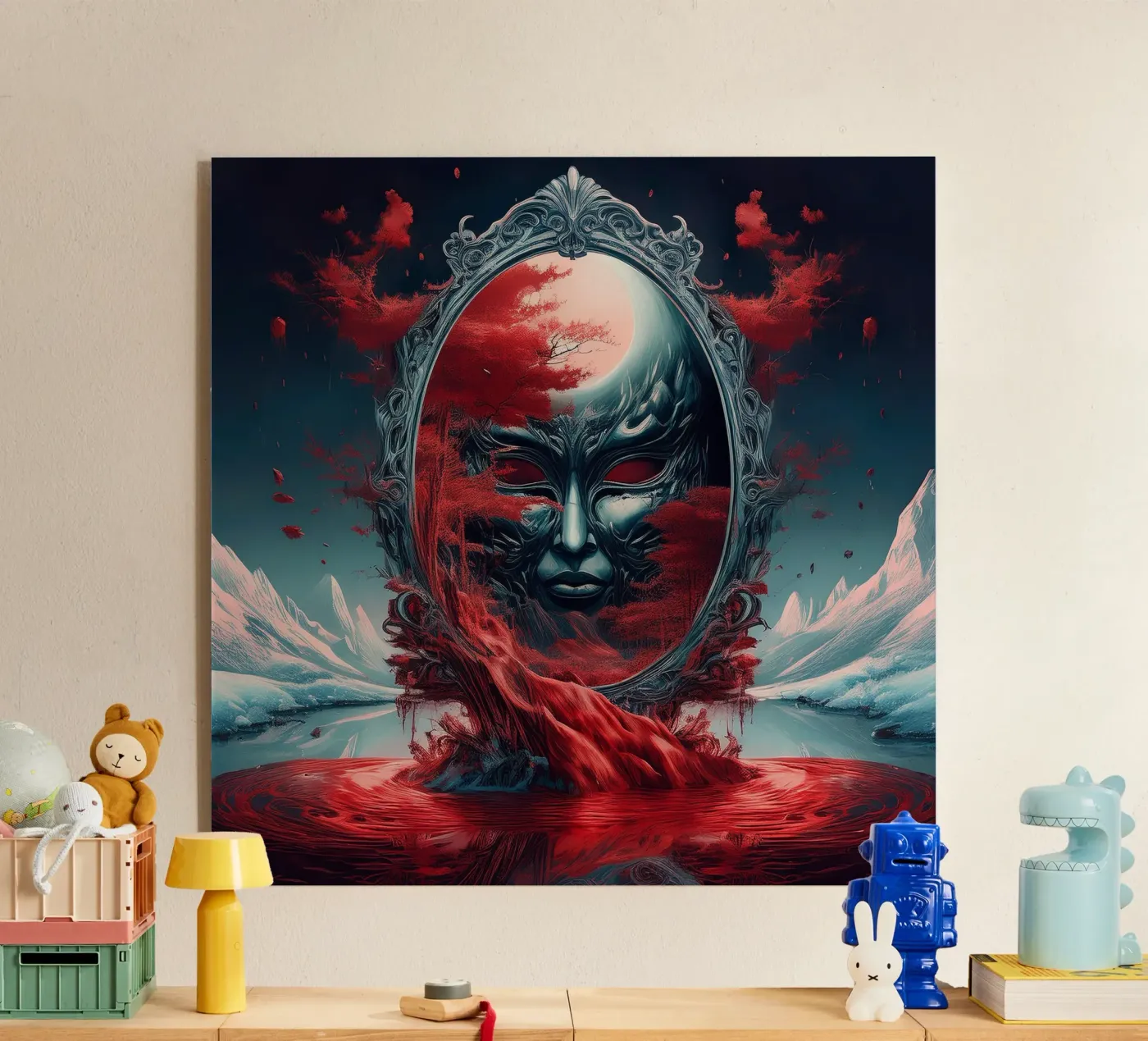 mask2 Acryl-Glas von kimmindmuse